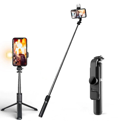 Монопод-штатив с подсветкой и кнопкой bluetooth R7