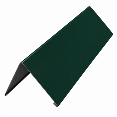 Планка конька простая 140/140 мм пог.м РАЛ 6005