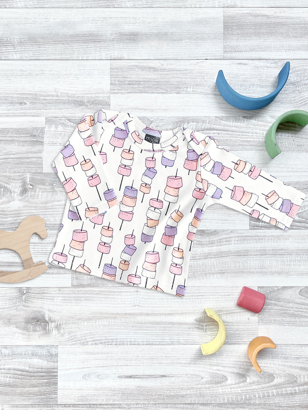 Футболка с длинным рукавом Mjölk Маршмэллоу