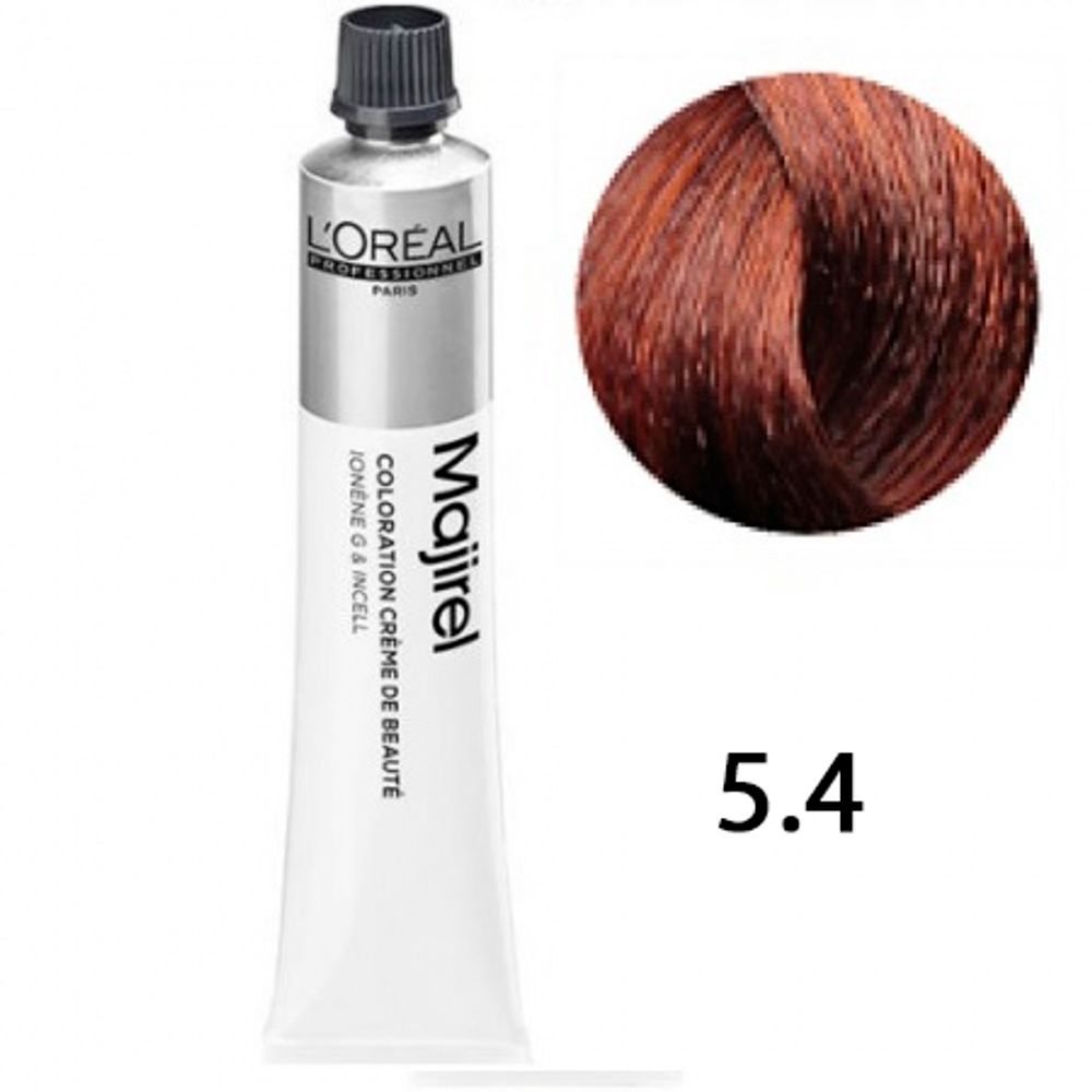 L&#39;Oreal Professionnel Majirel 5.4 светлый шатен медный 50мл