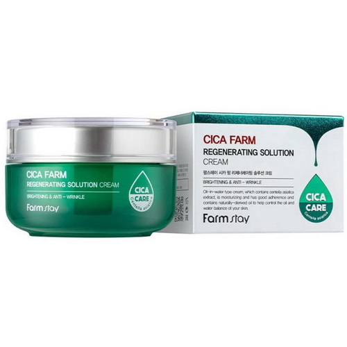 Крем для лица с центеллой азиатской FarmStay Cica Farm Regenerating Solution Cream, 50мл