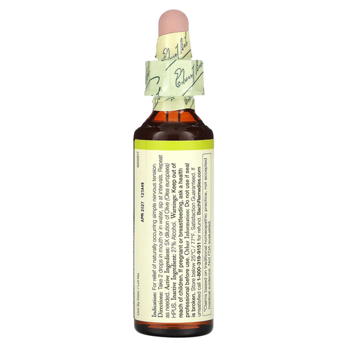 Bach, Original Flower Remedies, с оливковым маслом, 20 мл (0,7 жидк. унц.)