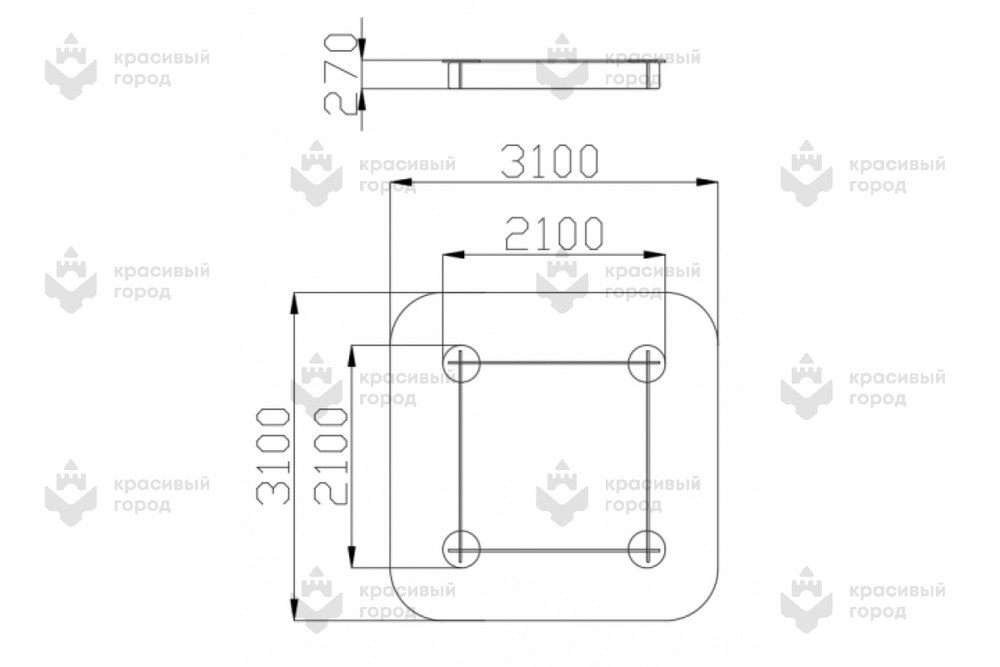 Песочница простая