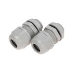Кабельный ввод с резьбой MG-20 (14-9мм) серый, уп. 2 шт REXANT