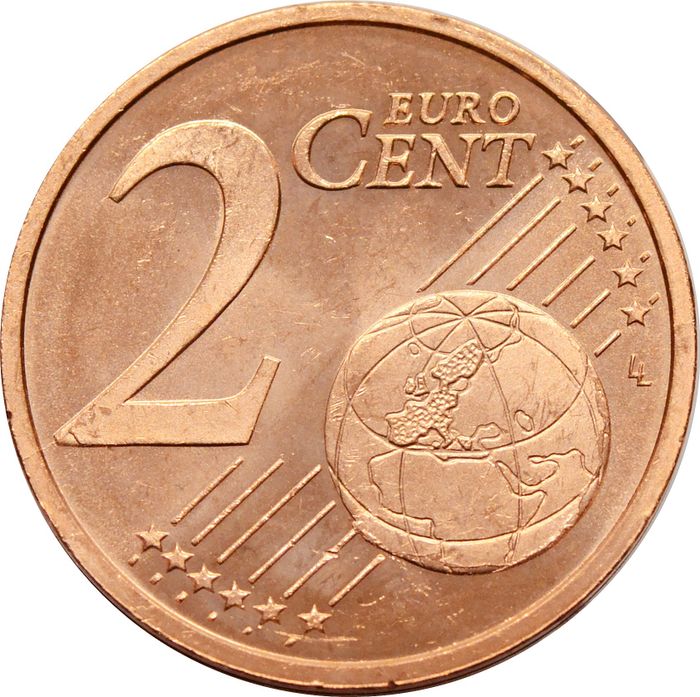 2 евроцента 2014 Испания (2 euro cent)