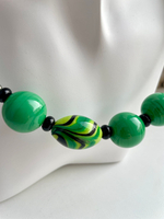 Комплект украшений из муранского стекла: колье, серьги