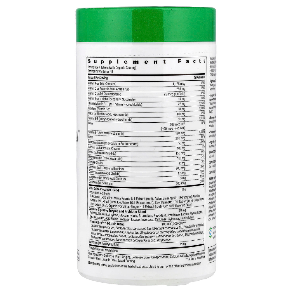 Rainbow Light, Performance Energy™, для мужчин, 180 таблеток