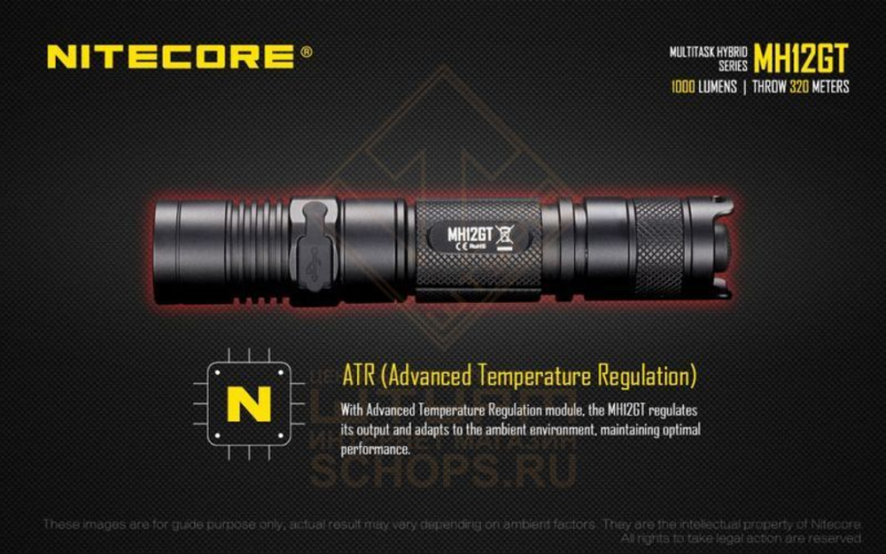 Фонарь Nitecore MH12GT