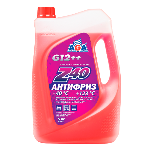 ОЖ Антифриз готовый AGA Z-40 G12++ красный (5кг)