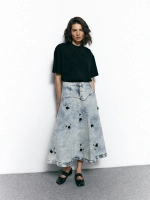 Юбка MOM SKIRT SHIMMER, голубой