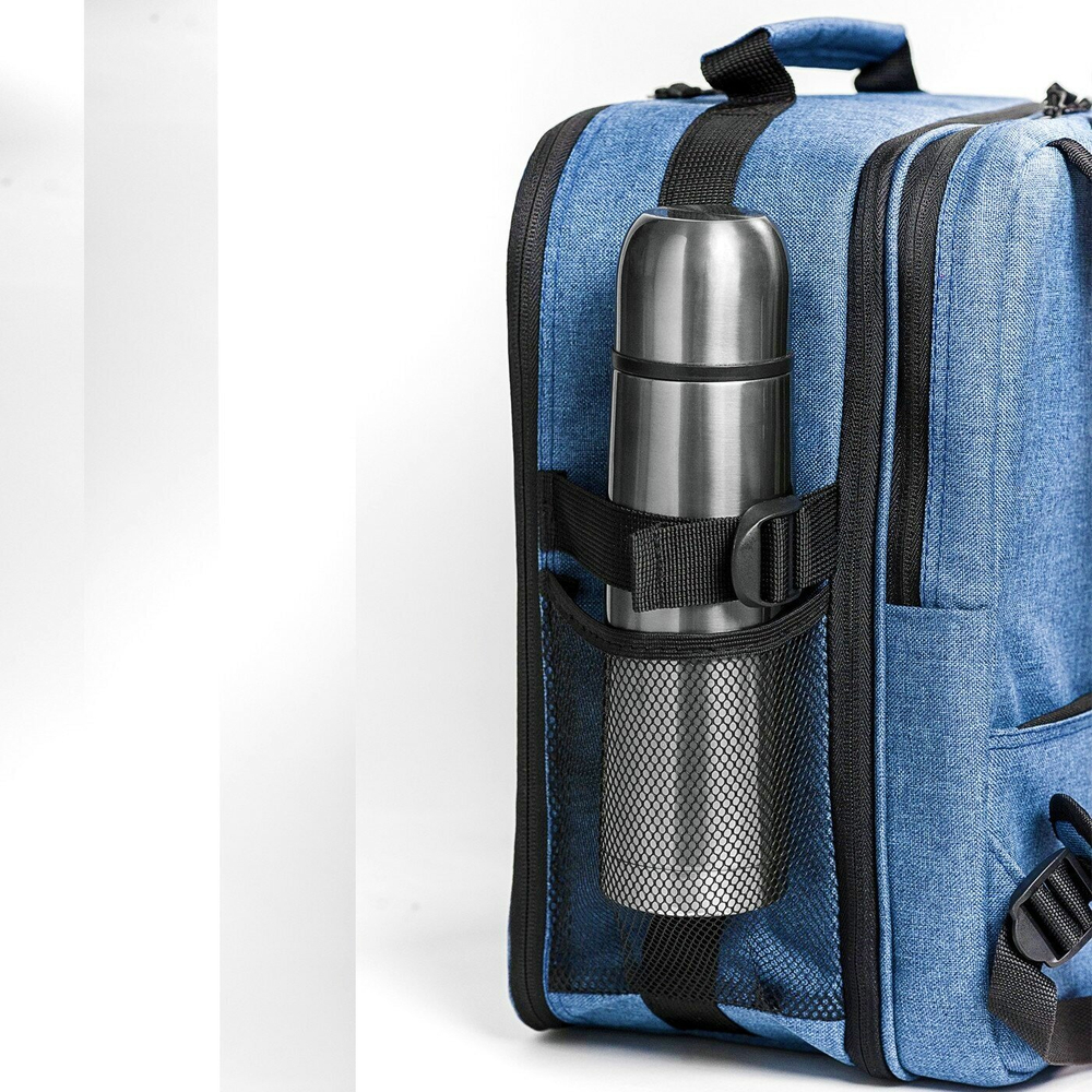 Фоторюкзак трансформер сумка для ручной клади Pobedabags Advanced 36х30х27/20 синий