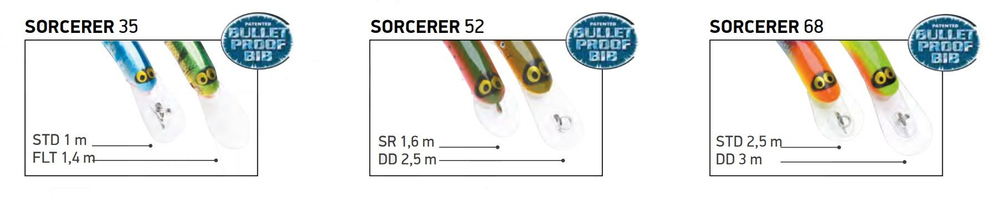 Воблер Halco SORCERER  35, FLT+STD, #R25