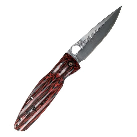 Складной нож Mcusta Tokugawa Ieyasu SPG2 blade Red Pakka Wood handle MC-0183G c клинком из стали SPG2 (SG2) рукоять дерево (Pakka wood)