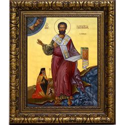 Варнава (Иосия) Медиоланский, Кипрский епископ, апостол от 70-ти. Икона на холсте.