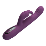 Фиолетовый вибромассажёр-кролик Dee - 23,9 см.