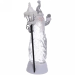 Фигурка с подсветкой «Дед Мороз с фонарем» 27 см, серебро