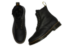 Dr. Martens 1460 Pascal Fur Lined Ankle High Top Retro Combat Boots Unisex Black