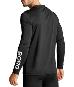 Мужская теннисная футболка теннисная Björn Borg Long Sleeve T-shirt M - black beauty