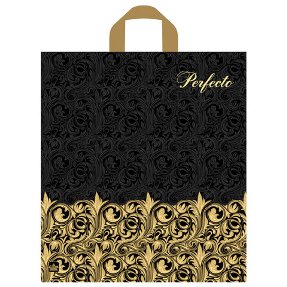 Пакет с петлевой ручкой ПВД, 42х46см, "Перфекто Магнифик", 95мкм, ШК8026