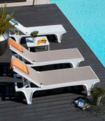 Шезлонг-лежак пластиковый Scab Design Tahiti, белый