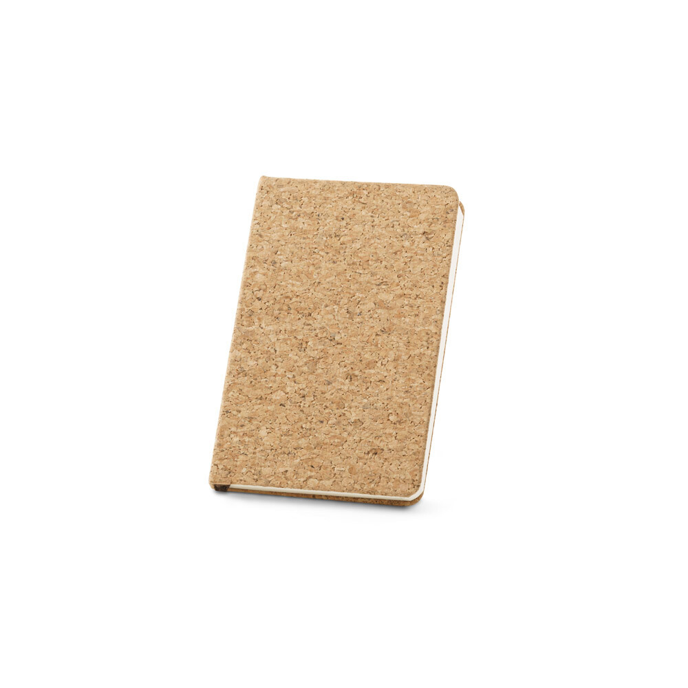 ADAMS A6. Пробковый блокнот A6 с обычными листами цвета слоновой кости