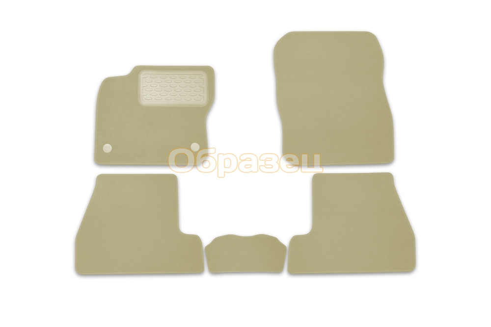 Коврики в салон для LAND ROVER Discovery 4, 2009-2013, 2013-2016, внедорожник , 5 шт. (текстиль, бежевые) NLT.28.07.11.112KH