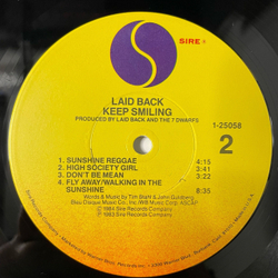 Винтажная виниловая пластинка LP Laid Back Keep Smiling (США 1984)