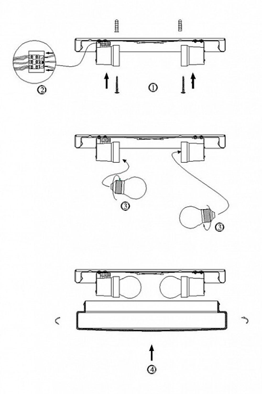Накладной светильник Globo Opal 48402