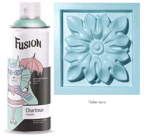 Эмаль акрил. аэроз. Fusion Chartreux  побег кота 270г