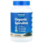 Nutricost, Органическая спурулина, 500 мг, 240 таблеток