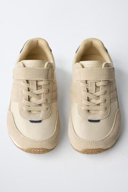 ZARA СПОРТИВНЫЕ КРОССОВКИ BAREFOOT, ЭКРЮ