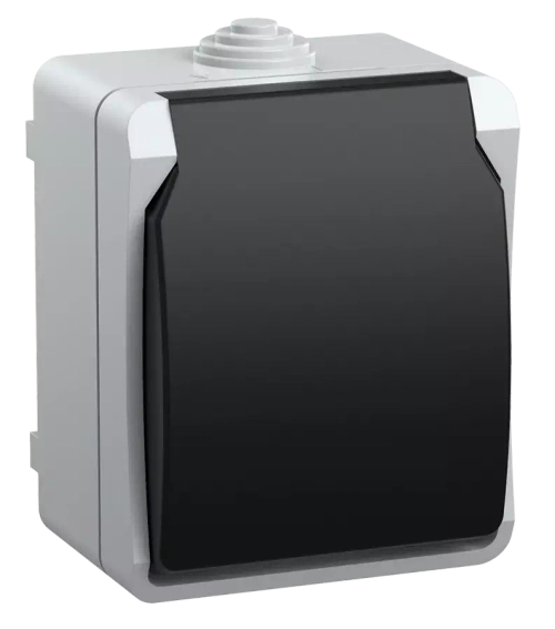 ИЭК Розетка РСб20-3-ФСр 1-м ОП  с заземл. с крыш. ФОРС IP54  132428  ERS12-K03-16-54-DC