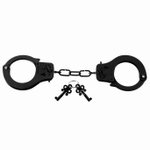 Наручники металлические Pipedream Fetish Fantasy – черные, с ключами