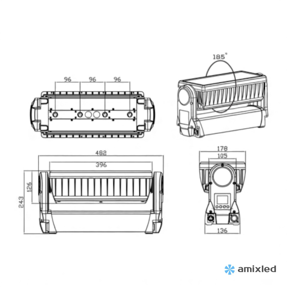 Стробоскоп сценический Amixled IP STROBE