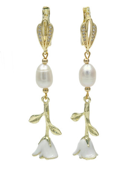 91003030 Серьги Selena Pearls