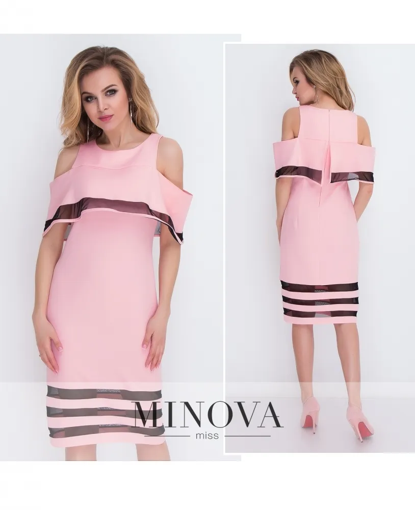 Платье 8576-пудра Minova