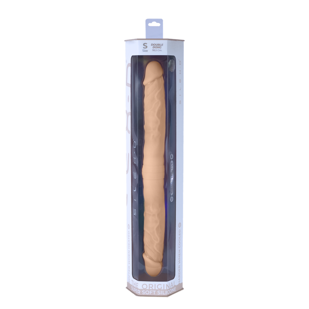 Фаллоимиатор термоактивный из Silexpan 15" двухголовый 222073AL