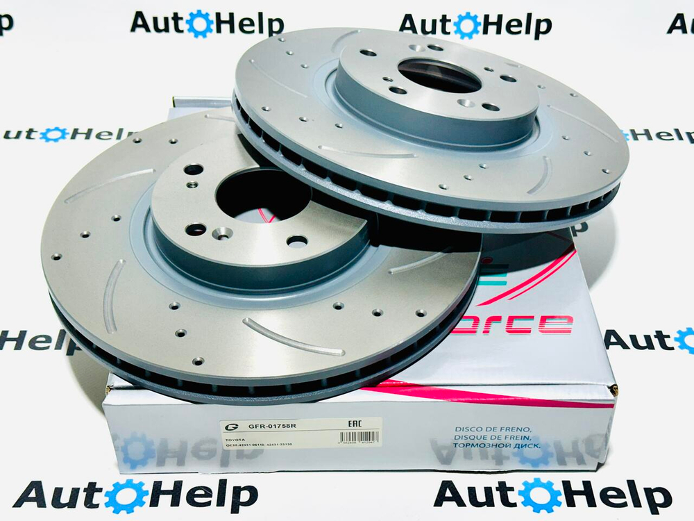 Диск тормозной перфорированный G-Brake GFR-20830L передний левый 299,7mm