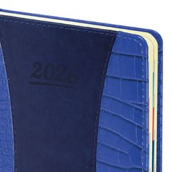 Ежедневник датированный 2026 А5 148х218 мм GALANT "CombiContract" под кожу темно-синий (117486)