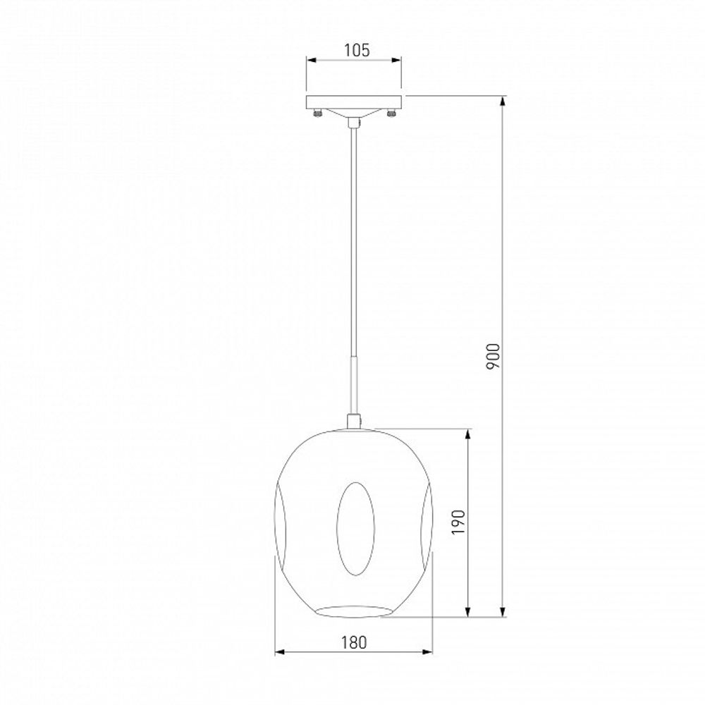 Подвесной светильник Eurosvet Mill 50195/1 черный жемчуг