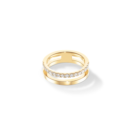 Кольцо Coeur de Lion Crystal-Gold 0136/40-1816 60