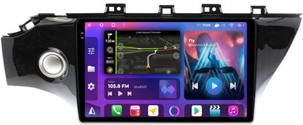 Магнитола для KIA Rio 4, Rio X-Line 2017-2020 (рамка под 10" с кнопкой) - FarCar XXL1105M QLED+2K, Android 12, ТОП процессор, 8Гб+256Гб, CarPlay, 4G SIM-слот
