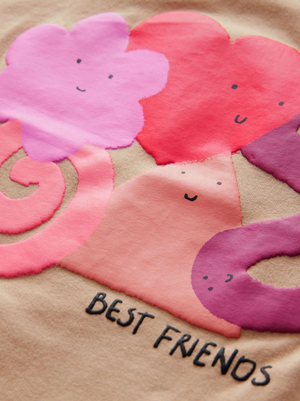 Футболка для девочки Next E44-977, Бежевый