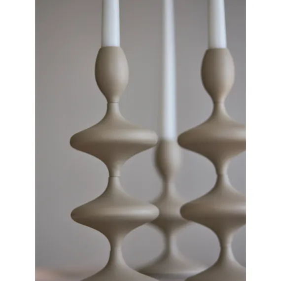Подсвечник vivlend, 29 см, бежевый