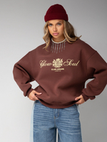 Свитшот оверсайз с принтом old money