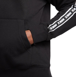 Мужской теннисный костюм Nike Club Fleece Casual Hoodie - черный