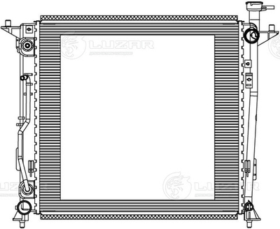 LRc 08182 -  Радиатор охлаждения для а/м Hyundai Santa Fe IV (18-) 2.2D AT