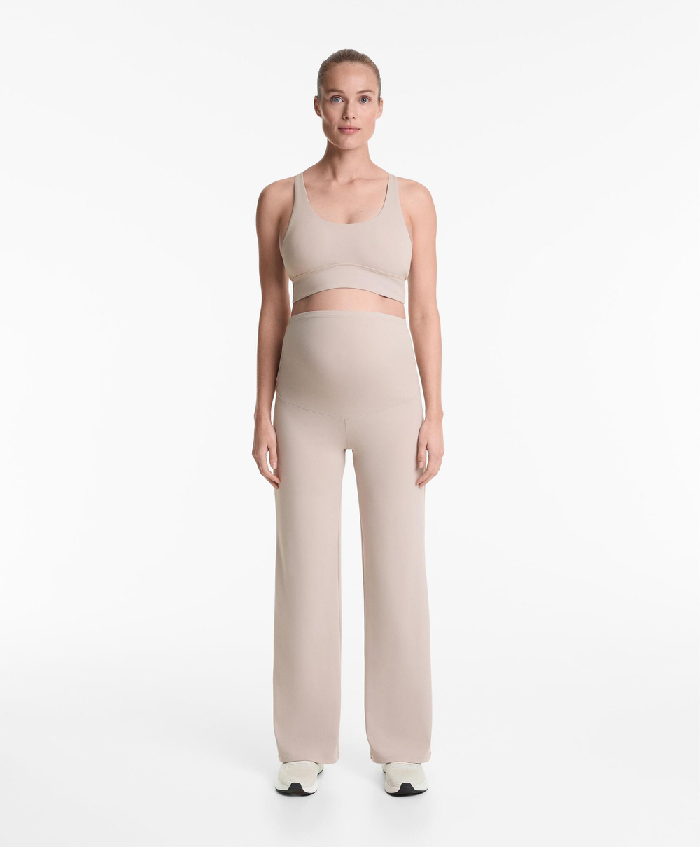 OYSHO Брюки прямого кроя Comfortlux для беременных, светло-бежевый