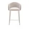 Полубарный стул Maina 65 см, бежевый шенилл, бежевые ножки