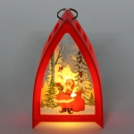 Сувенир с подсветкой «Зимняя история» 9,5*14,5 см, Красный